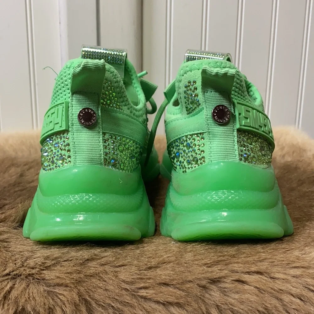 Steve Madden Neon Green Rebooted Sneakers Shoes 6